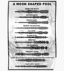 Radiohead - A Moon Shaped Pool - Sound Waves Poster