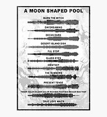 Radiohead - A Moon Shaped Pool - Sound Waves Photographic Print