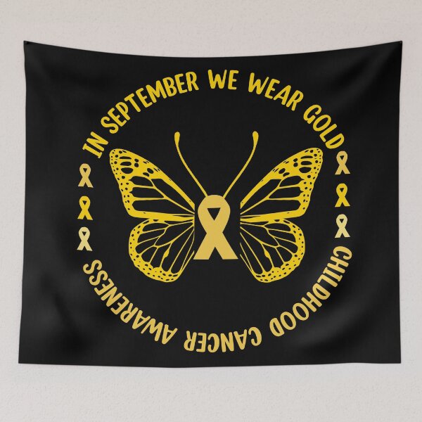Item preview, Childhood Cancer Awareness Gold Ribbon Butterfly  designed and sold by Rami Khalifah.