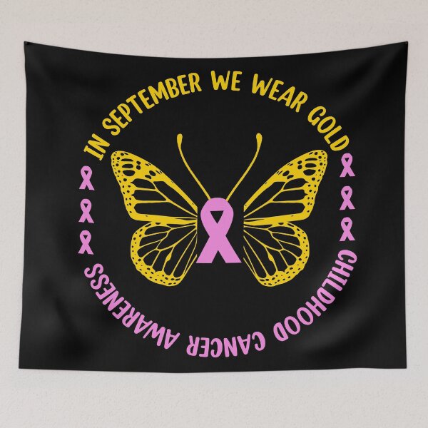 Item preview, Childhood Cancer Awareness Gold Ribbon Butterfly  designed and sold by Rami Khalifah.