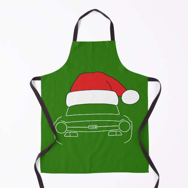 Item preview, Triumph TR6 classic car Christmas hat edition white designed and sold by soitwouldseem.