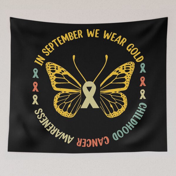 Item preview, Childhood Cancer Awareness Gold Ribbon Butterfly  designed and sold by Rami Khalifah.