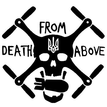 Artwork thumbnail, Ukraine Death from Above Drone (Black) by HymollerShop