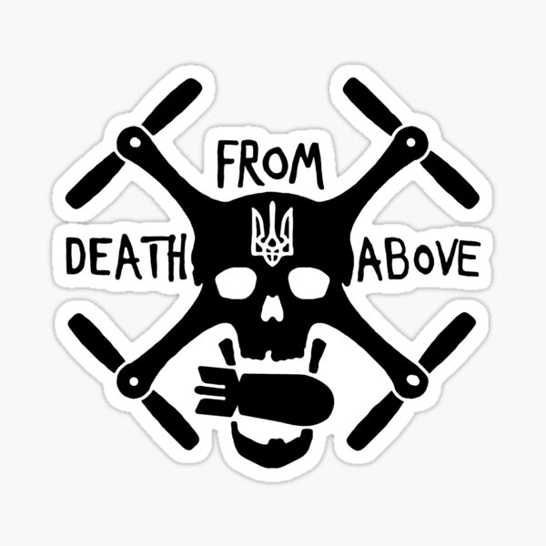 Item preview, Ukraine Death from Above Drone (Black) designed and sold by HymollerShop.