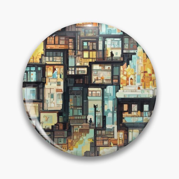 Item preview, lost pixelated city scape. designed and sold by Misterplankton.