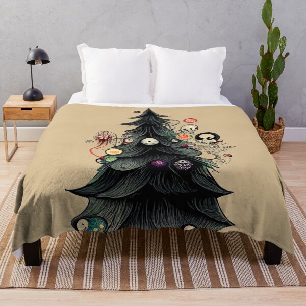 Item preview, Goth Christmas Tree Greetings  designed and sold by JinxedMonster.