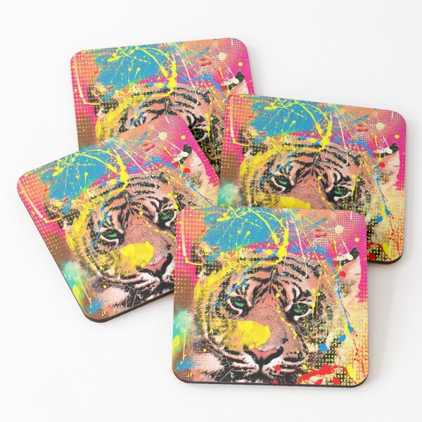 Item preview, Tiger Pop Art Design designed and sold by rossagrantt.