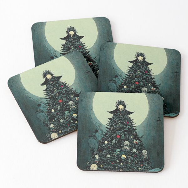 Item preview, Scary Goth Christmas Tree Greetings  designed and sold by JinxedMonster.