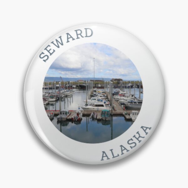 Item preview, Seward Alaska Boat Harbor and Mountains designed and sold by TouchofAlaska.
