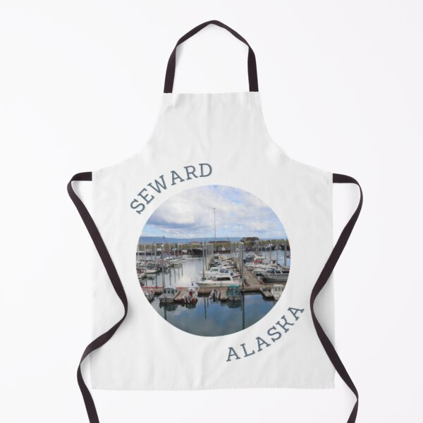 Item preview, Seward Alaska Boat Harbor and Mountains designed and sold by TouchofAlaska.