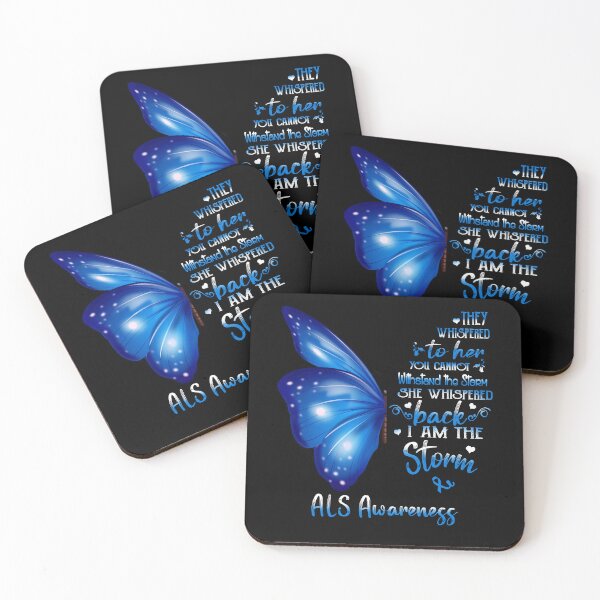 Item preview, She Whispered Back I Am The Storm ALS Awareness Butterfly designed and sold by frechettee.