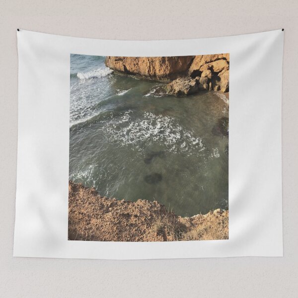 Item preview, Blue Ocean Waves Landscape, Blue Ocean Rock- designed and sold by bartdesigner.