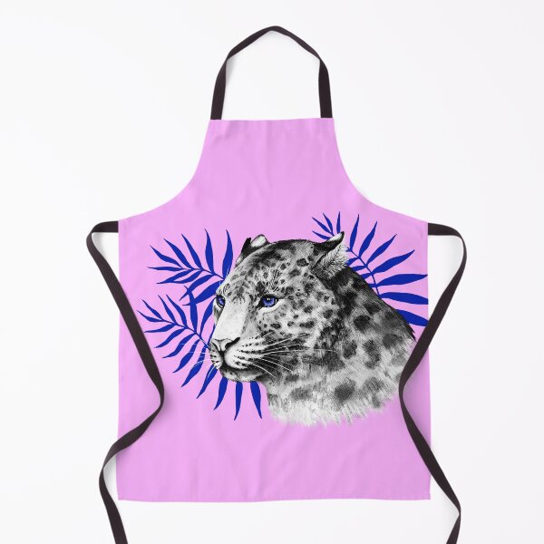 Item preview, Amur leopard on a pink and turquoise background designed and sold by Shalashh.