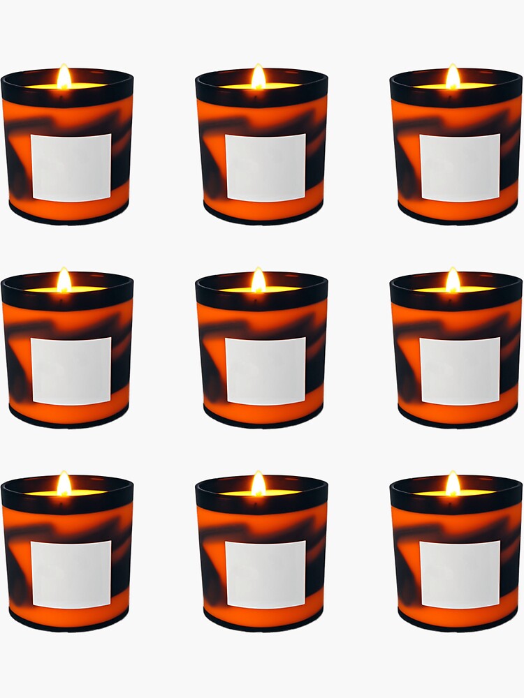 "Halloween Candle Name Tag, Label, ID Pack" Sticker for Sale by