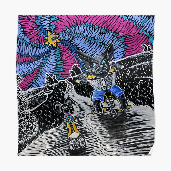 Marvin und Hamlet laufen in Animal Personification~ By Rockn Palette um die Wette Poster