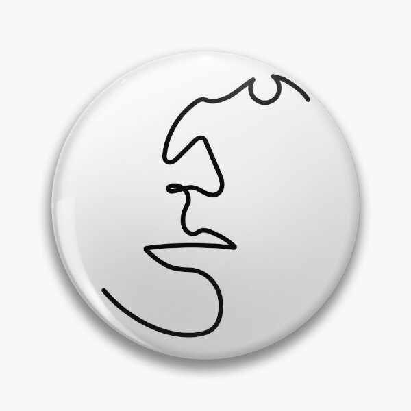 Item preview, Poker Face | One Line Drawing | One Line Art | Minimal | Minimalist designed and sold by One-Line-Artist.