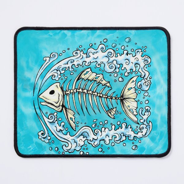 Item preview, Bone Fish Swimming designed and sold by BuyByButterfly.