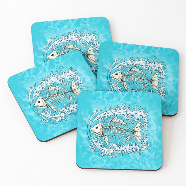 Item preview, Bone Fish Swimming designed and sold by BuyByButterfly.