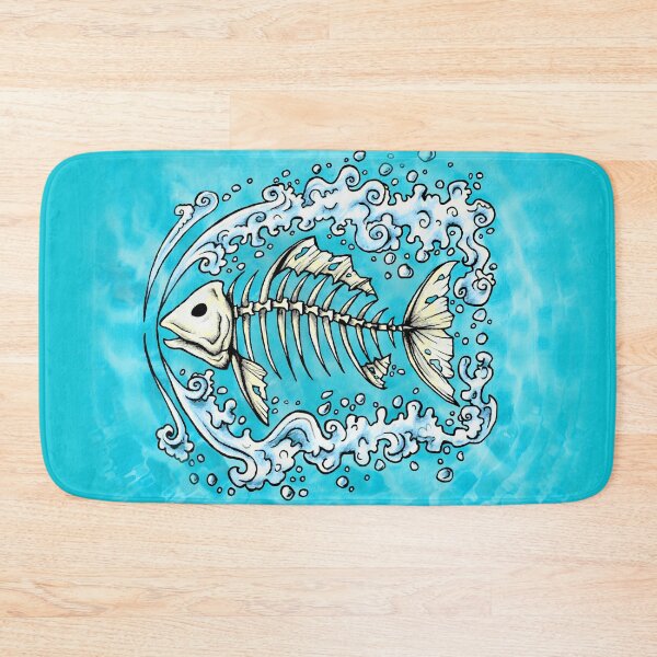 Item preview, Bone Fish Swimming designed and sold by BuyByButterfly.