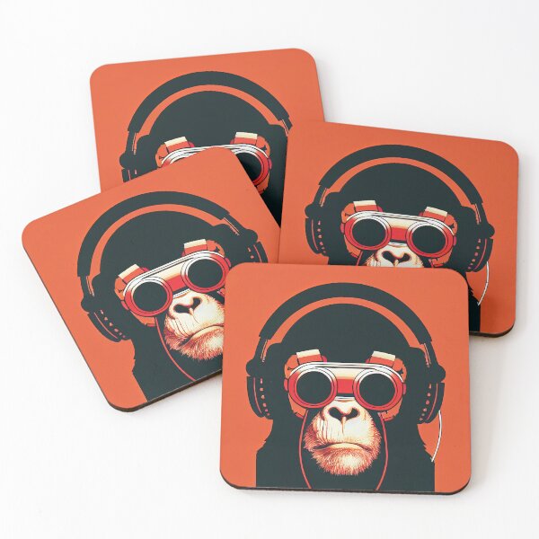 Item preview, Music Monkey, Headphones designed and sold by PeanutArtCorner.