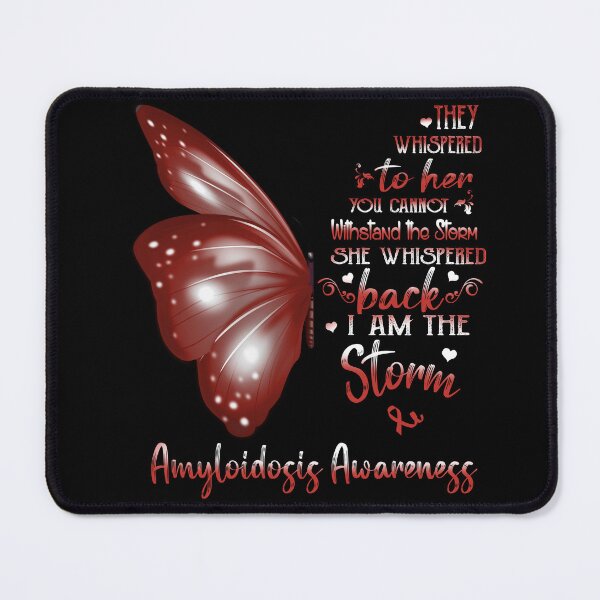 Item preview, She Whispered Back I Am The Storm Amyloidosis Awareness Butterfly designed and sold by frechettee.