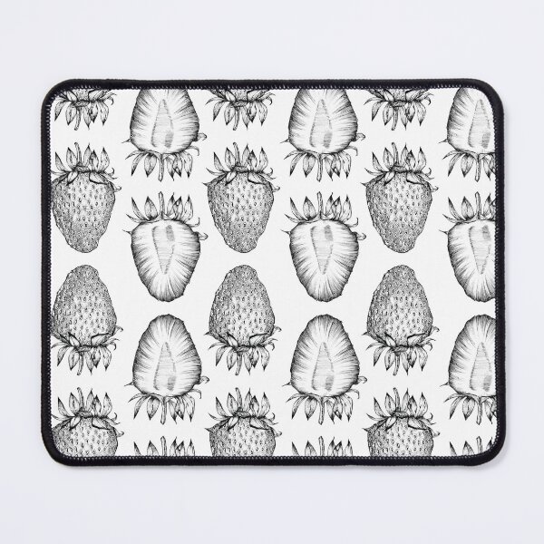 Item preview, An Insightful Look Inside a Strawberry (Black and White Pattern) designed and sold by stronghart.