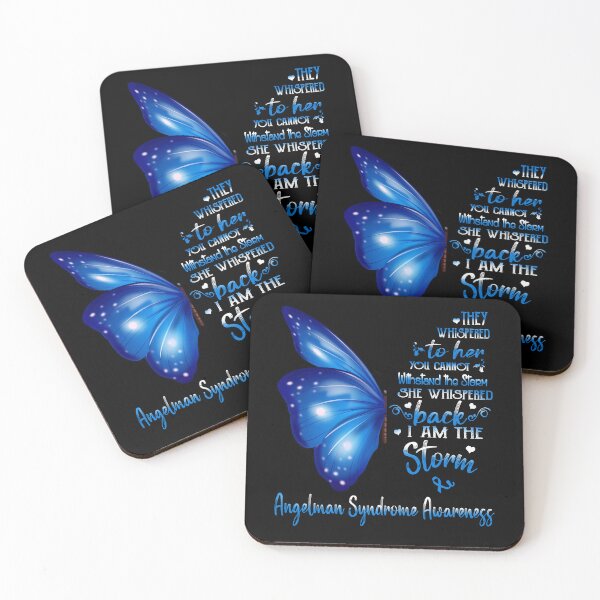 Item preview, She Whispered Back I Am The Storm Angelman Syndrome Awareness Butterfly designed and sold by frechettee.