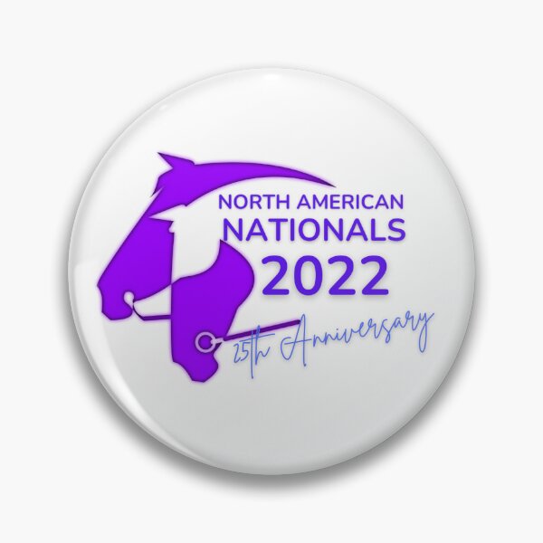 Item preview, 25th Anniversary North American Nationals Horse Heads in Purple designed and sold by NAMHSA.
