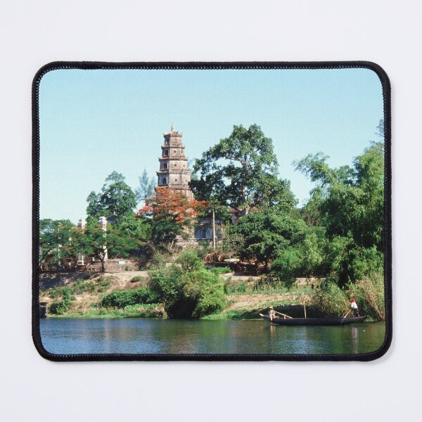 Item preview, 1970s - Asian Scene with the Heritage Monument. Thien Mu Pagoda, Hue Vietnam designed and sold by thatwaslife.