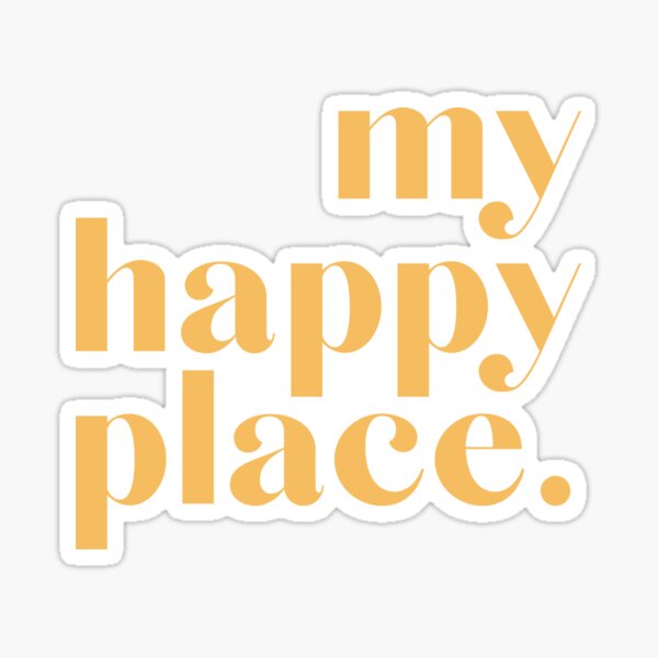 Item preview, my happy place | yellow designed and sold by Nata Designs.