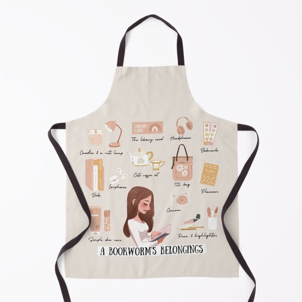 Item preview, A bookworm's belongings - light background designed and sold by Athenasgirl.