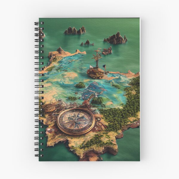 Item preview, Mapa de piratas de fantasía designed and sold by Wizardthropist.