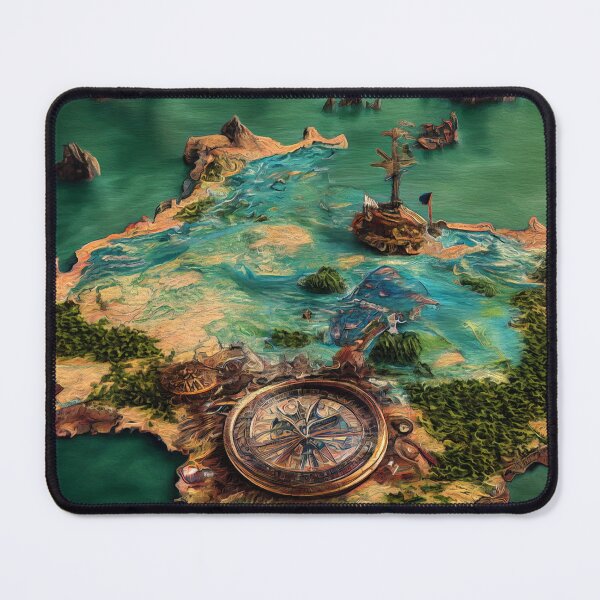Item preview, Fantasy pirate's map designed and sold by Wizardthropist.