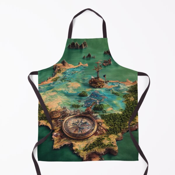 Item preview, Mapa de piratas de fantasía designed and sold by Wizardthropist.