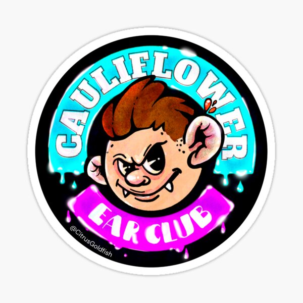 "Cauliflower Ear Club Grapplers Jiujitsu" Sticker for Sale by