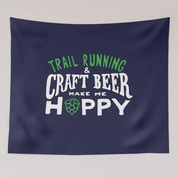 Item preview, Trail Running and Craft Beer make me hoppy. designed and sold by yelly123.