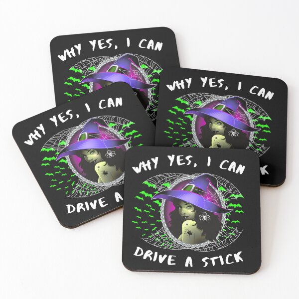 Item preview, Why Yes, I can Drive A Stick Halloween Witch  designed and sold by TheWorkoutLife ⭐⭐⭐⭐⭐.