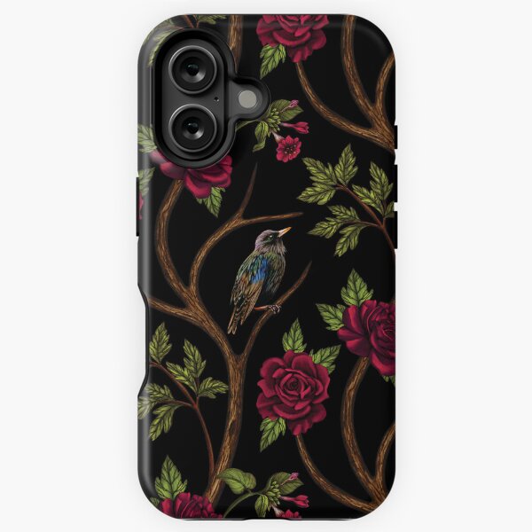 Item preview, Victorian-Inspired Birds & Red Roses designed and sold by somecallmebeth.