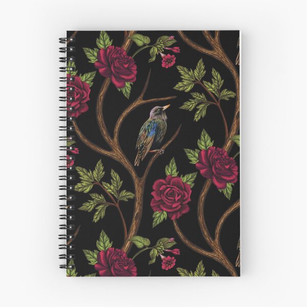 Item preview, Victorian-Inspired Birds & Red Roses designed and sold by somecallmebeth.