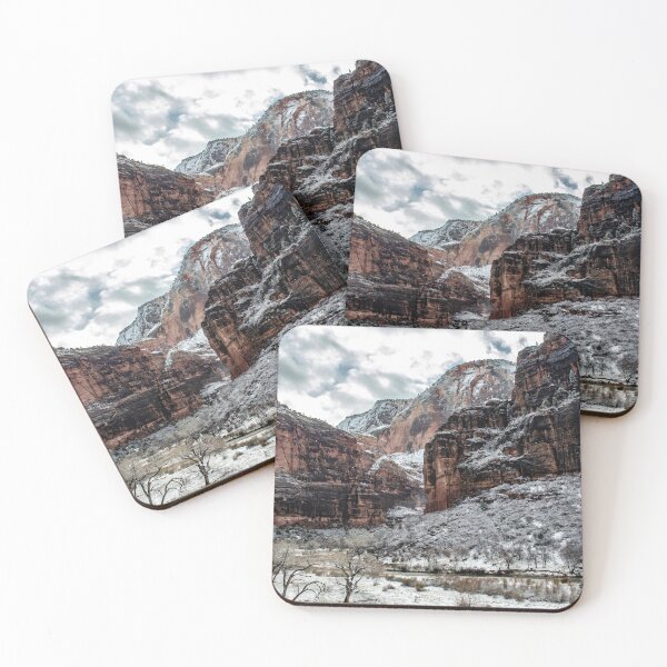 Item preview, Snow Covered Zion Canyon Winter designed and sold by tidalstock.