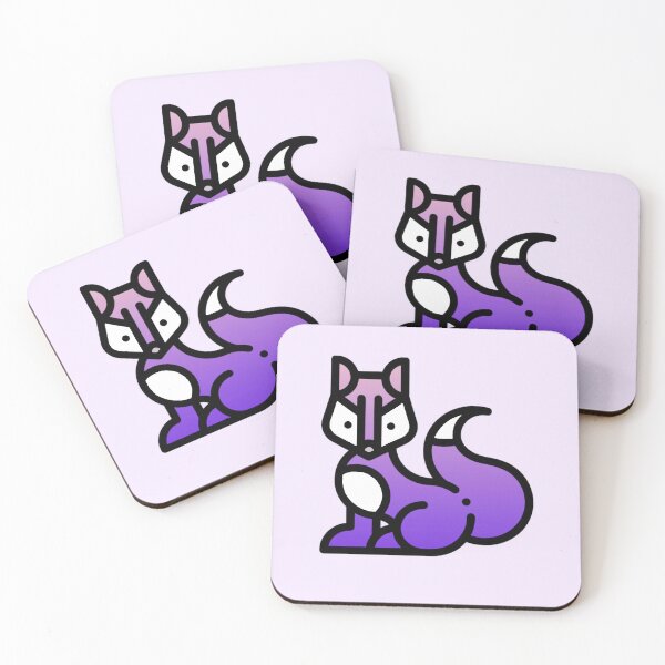 Item preview, Elegant purple fox designed and sold by Camilla Wynter.