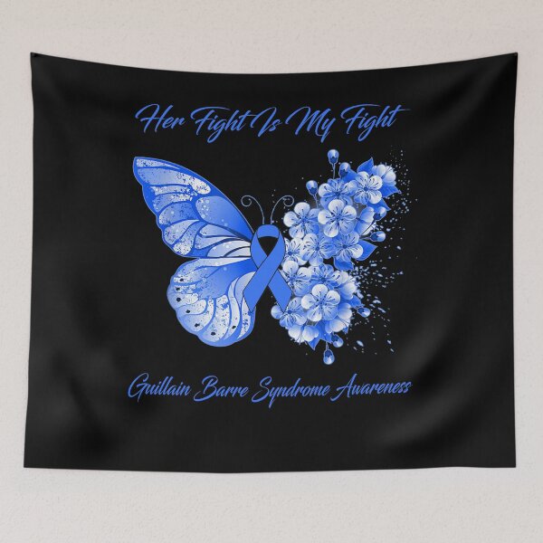 Item preview, Her Fight Is My Fight Guillain Barre Syndrome Awareness Butterfly Ribbon Gifts designed and sold by Adropine.