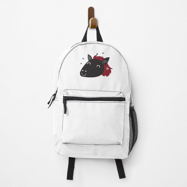 Item preview, Pretty black horse with red mane designed and sold by jazzydevil.