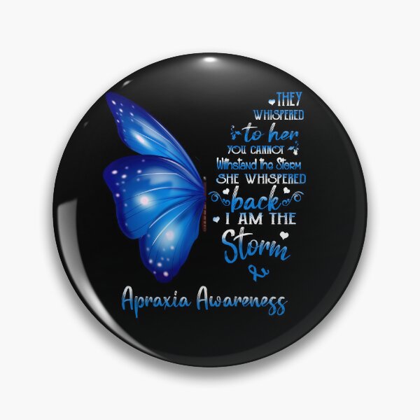 Item preview, She Whispered Back I Am The Storm Apraxia Awareness Butterfly designed and sold by frechettee.