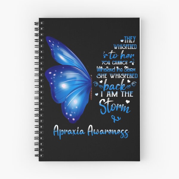 Item preview, She Whispered Back I Am The Storm Apraxia Awareness Butterfly designed and sold by frechettee.