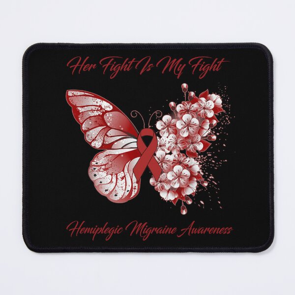 Item preview, Her Fight Is My Fight Hemiplegic Migraine Awareness Butterfly Ribbon Gifts designed and sold by Adropine.