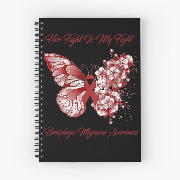 Item preview, Her Fight Is My Fight Hemiplegic Migraine Awareness Butterfly Ribbon Gifts designed and sold by Adropine.