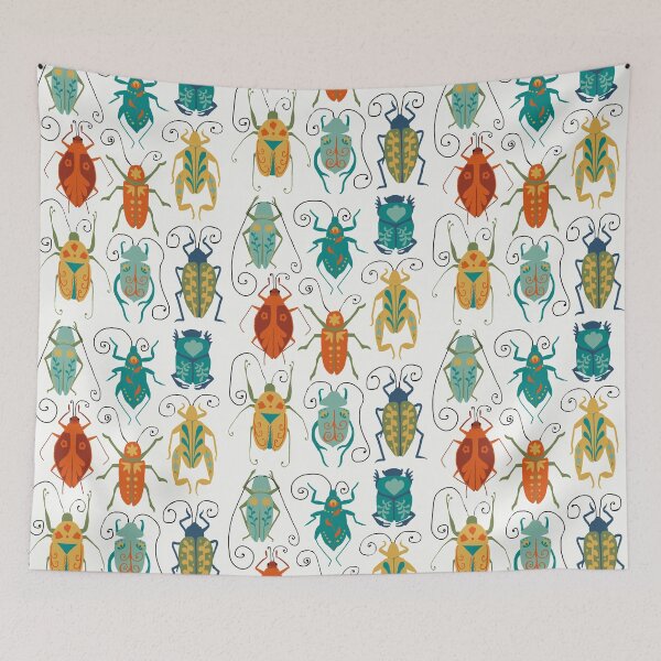 Item preview, Folk Art Beetles designed and sold by Amy Hadden.
