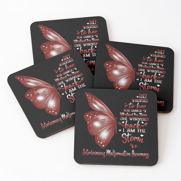 Item preview, She Whispered Back I Am The Storm Arteriovenous Malformation Awareness Butterfly designed and sold by frechettee.