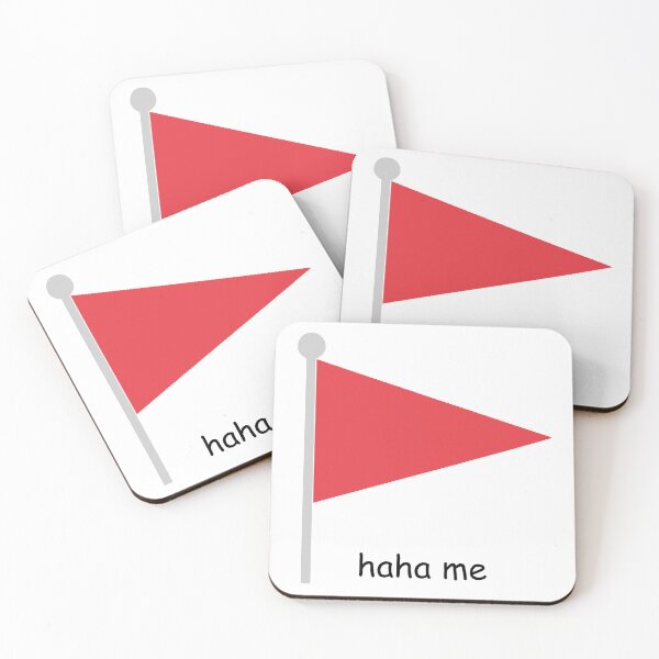 Item preview, haha me red flag designed and sold by b0nejuice.